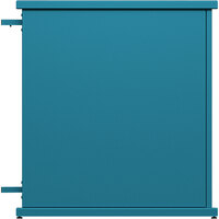 SelectSpace 32" x 10" x 36" Teal End Planter with Circle Top Cut-Outs