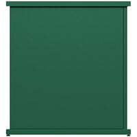SelectSpace 32 inch x 10 inch x 36 inch Forest Green Stand-Alone Planter with Circle Top Cut-Outs