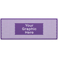 SelectSpace 7' Customizable Purple Circle Pattern Graphic Partition Panel