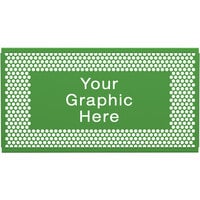 SelectSpace 5' Customizable Green Circle Pattern Graphic Partition Panel