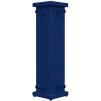 SelectSpace 10 inch x 10 inch x 36 inch Royal Blue Corner Planter with Square Top Cut-Out