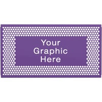 SelectSpace 5' Customizable Purple Circle Pattern Graphic Partition Panel