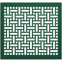 SelectSpace 3' Forest Green Square Weave Pattern Partition Panel