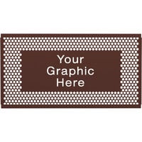 SelectSpace 5' Customizable Brown Circle Pattern Graphic Partition Panel