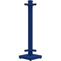 SelectSpace 10 inch x 10 inch x 36 inch Royal Blue Standard Corner Stand