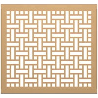 SelectSpace 3' Sand Square Weave Pattern Partition Panel