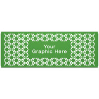 SelectSpace 7' Customizable Green Hexagonal Pattern Graphic Partition Panel