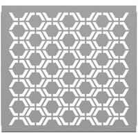 SelectSpace 3' Stock Gray Hexagonal Pattern Partition Panel