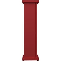 SelectSpace 10 inch x 10 inch x 36 inch Red Stand-Alone Planter with Square Top Cut Out