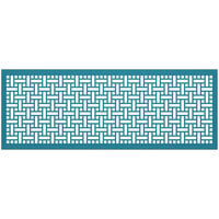 SelectSpace 7' Teal Square Weave Pattern Partition Panel