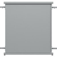 SelectSpace 32" x 10" x 36" Stock Gray Straight Stand Planter with Rectangle Top Cut-Out