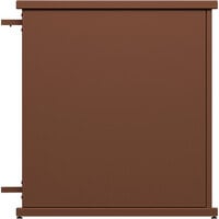 SelectSpace 32" x 10" x 36" Brown End Planter with Circle Top Cut-Outs