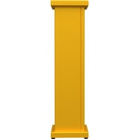 SelectSpace 10 inch x 10 inch x 36 inch Bright Yellow Stand-Alone Planter with Circle Top Cut Out