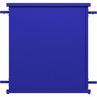 SelectSpace 32" x 10" x 36" Royal Blue Straight Stand Planter with Circle Top Cut-Outs