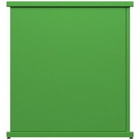 SelectSpace 32 inch x 10 inch x 36 inch Green Stand-Alone Planter with Circle Top Cut-Outs
