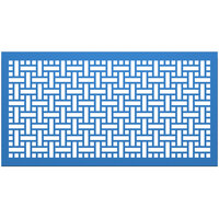 SelectSpace 5' Sky Blue Square Weave Pattern Partition Panel