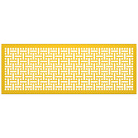 SelectSpace 7' Bright Yellow Square Weave Pattern Partition Panel
