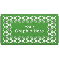 SelectSpace 5' Customizable Green Hexagonal Pattern Graphic Partition Panel