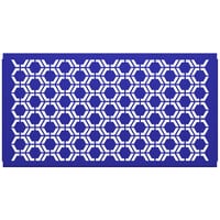 SelectSpace 5' Royal Blue Hexagonal Pattern Partition Panel