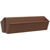 SelectSpace 27 1/8 inch x 9 3/8 inch x 6 3/8 inch Brown Hanging Planter