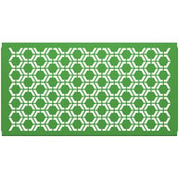 SelectSpace 5' Green Hexagonal Pattern Partition Panel