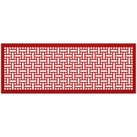 SelectSpace 7' Red Square Weave Pattern Partition Panel