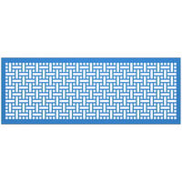 SelectSpace 7' Sky Blue Square Weave Pattern Partition Panel