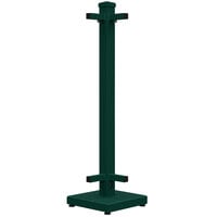 SelectSpace 10 inch x 10 inch x 36 inch Forest Green Standard Corner Stand