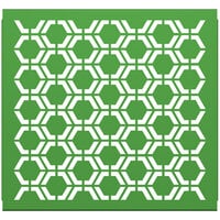 SelectSpace 3' Green Hexagonal Pattern Partition Panel