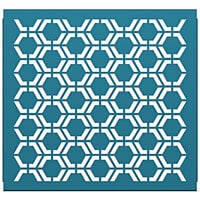 SelectSpace 3' Teal Hexagonal Pattern Partition Panel