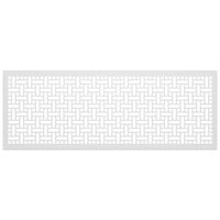 SelectSpace 7' White Square Weave Pattern Partition Panel