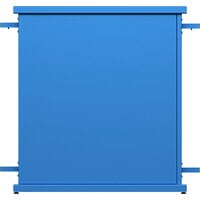 SelectSpace 32" x 10" x 36" Sky Blue Straight Stand Planter with Circle Top Cut-Outs