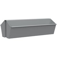 SelectSpace 21 1/8 inch x 9 3/8 inch x 6 3/8 inch Stock Gray Hanging Planter