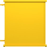 SelectSpace 32" x 10" x 36" Bright Yellow End Planter with Circle Top Cut-Outs