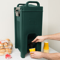 Carlisle XT500008 Cateraide™ XT 5 Gallon Forest Green Insulated Beverage Dispenser