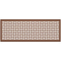 SelectSpace 7' Brown Square Weave Pattern Partition Panel
