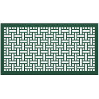 SelectSpace 5' Forest Green Square Weave Pattern Partition Panel