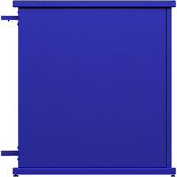 SelectSpace 32" x 10" x 36" Royal Blue End Planter with Circle Top Cut-Outs