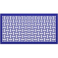 SelectSpace 5' Royal Blue Square Weave Pattern Partition Panel