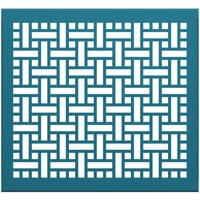 SelectSpace 3' Teal Square Weave Pattern Partition Panel