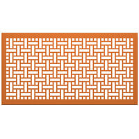 SelectSpace 5' Burnt Orange Square Weave Pattern Partition Panel