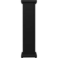 SelectSpace 10 inch x 10 inch x 36 inch Stock Black Stand-Alone Planter with Square Top Cut Out
