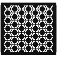 SelectSpace 3' Stock Black Hexagonal Pattern Partition Panel