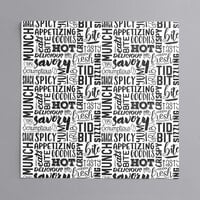Choice 12" x 12" Hot / Savory Print Deli Sandwich Wrap Paper - 1000/Pack