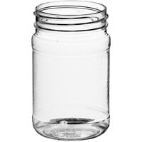 6 oz. Clear Round PET Jar with Label Panel