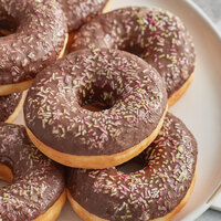 Europastry Dots Cocoa Sprinkle Donut 1.9 oz. - 36/Case