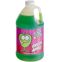 Jolly Rancher 1/2 Gallon Green Apple Slushy 5:1 Concentrate - 6/Case