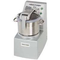 Robot Coupe R10U 2 Speed 10 Qt. Stainless Steel Batch Bowl Food Processor with 4 Qt. Mini Bowl - 240V, 3 Phase, 4 1/2 hp