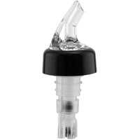 Franmara Bar-Pro 1.25 oz. Clear Spout / Clear Tail Measured Liquor Pourer with Collar 8767 BU - 12/Pack