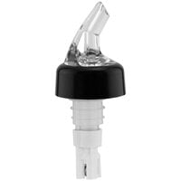 Franmara Bar-Pro 2 oz. Clear Spout / White Tail Measured Liquor Pourer with Collar 8769 BU - 12/Pack